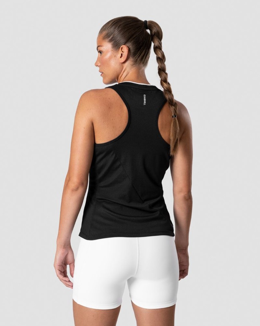 Dam ICIW Traningslinnen | Training Pique Tank Top Black