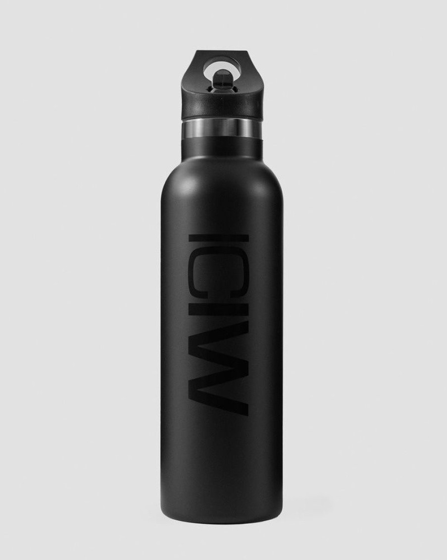 Dam ICIW Shakers, Flaskor | Stainless Steel Water Bottle Black W. Black Logo 600Ml